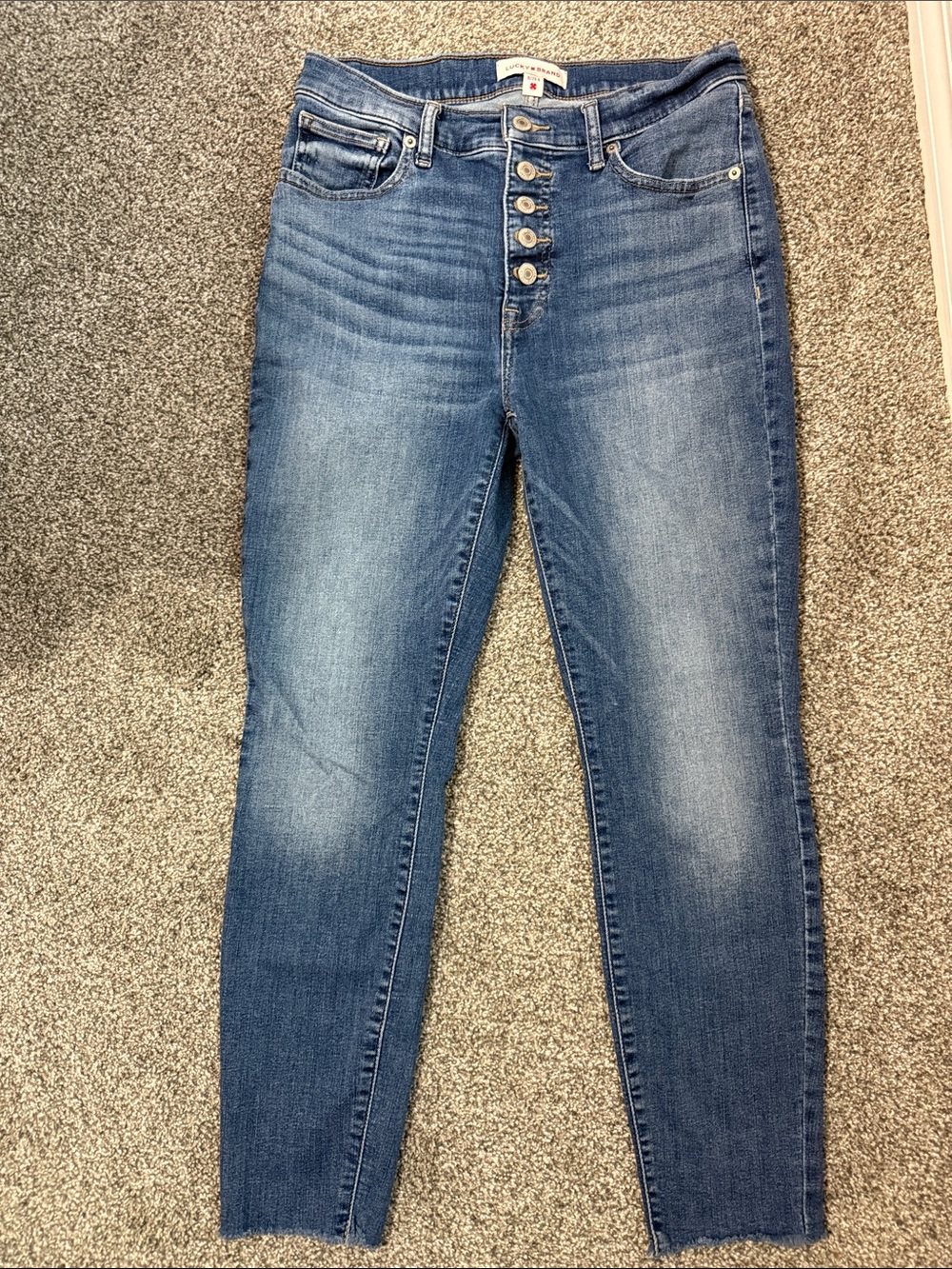 Lucky Brand Bridgette High Rise Skinny Button-Fly Women’s Jeans 8/29A